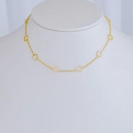Colar Choker Flores Vazadas